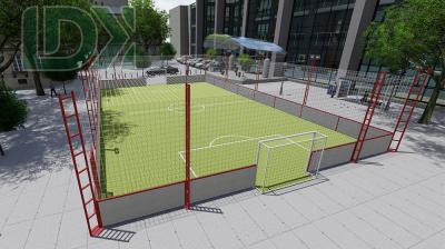 Soft Fence Soccer Cage Steel Street Football Field With Composite Board