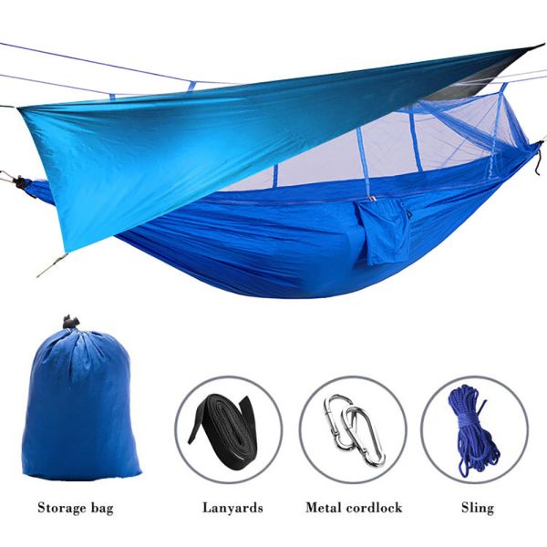 Multifunctional Beach Shade Cloth , Waterproof Sunproof Hammock Rain Fly