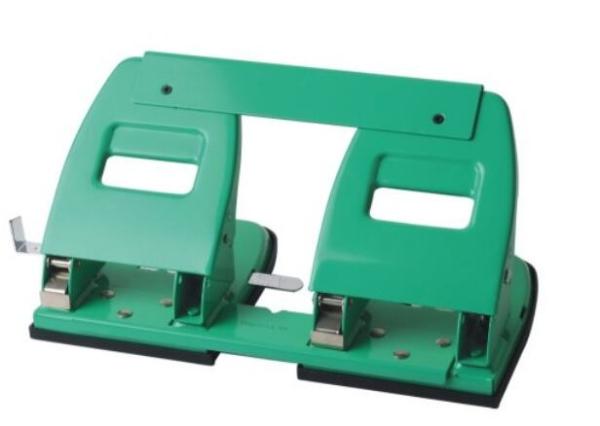 Green Color Rubber Basin 24 sheets metal 4 holes paper puncher