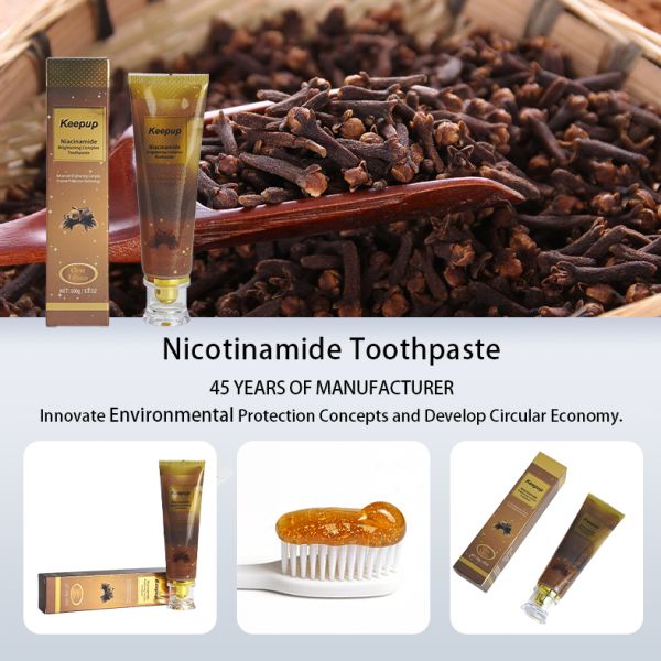 New Customized Niacinamide Whitening Toothpaste Clove Whitening Toothpaste Home Dentifrice Whitening for Cleansing the Mouth