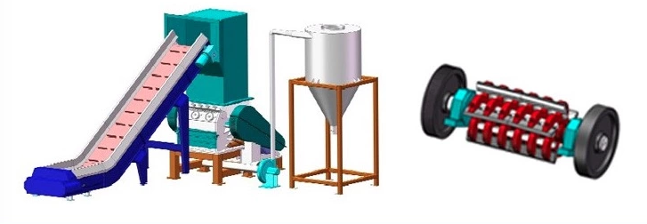 Industrial PE PP Film Plastic Crusher Machine , PVC Crusher Machine