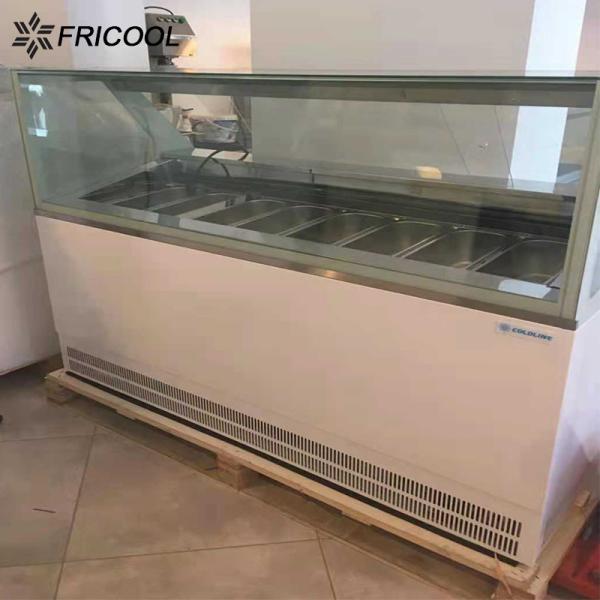 500L Commercial Gelato Ice Cream Display Freezer 220V 50HZ