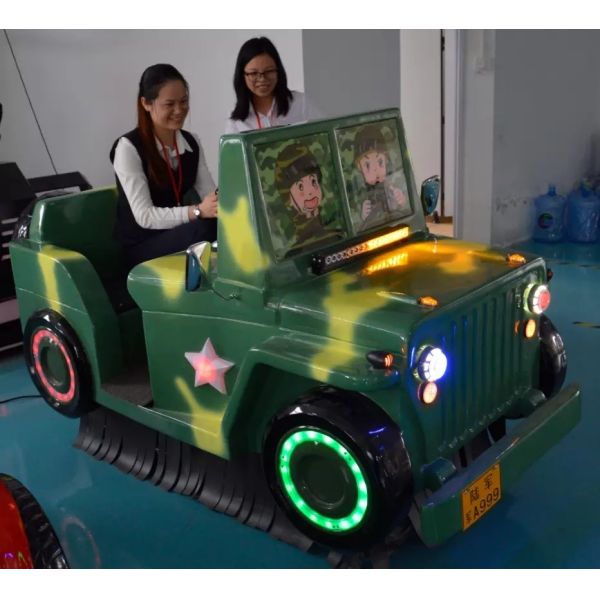 Fashion Children Car Racing Game Machine With Fiberglass Material Durable
