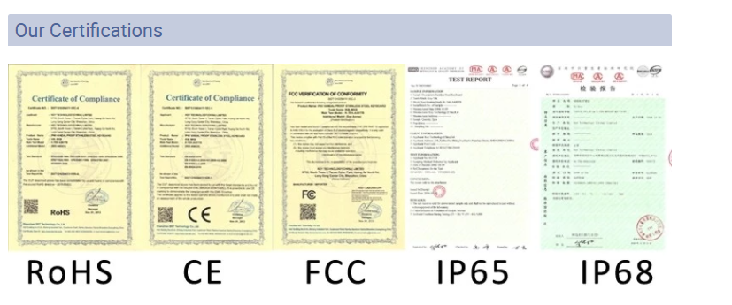 Waterproof Close Rugged Medical Grade Keyboard With Trackpoint