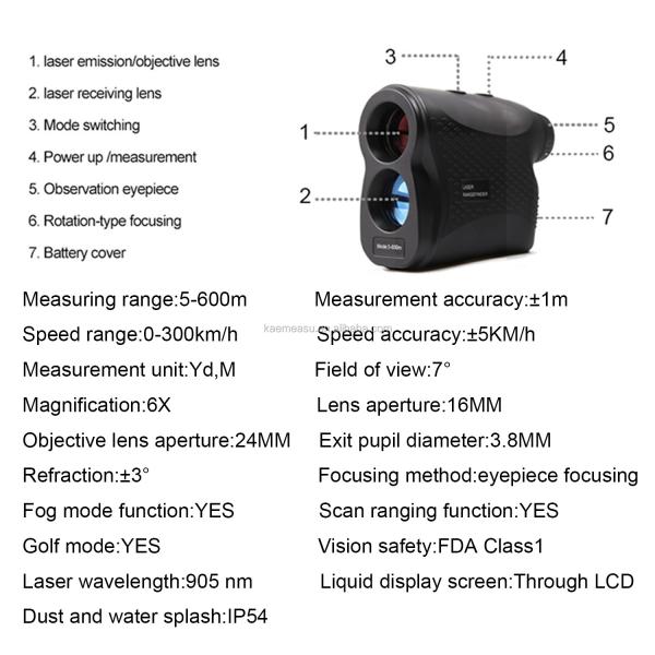 Laser Rangefinders 900m(984yd) Hunting Archery Outdoor Adventure Construction Survey Laser Distance Meter With Height Side Angle