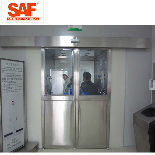 Automatic Sliding Door Cleanroom Air Shower System Tunnel With Custom Width