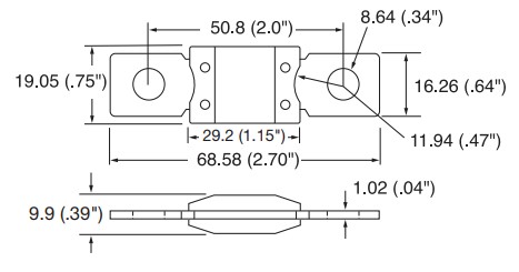 Las 2000 cuchillas automotrices MEGA de 32 series de voltio del amperio funden el fusible empernado automotriz