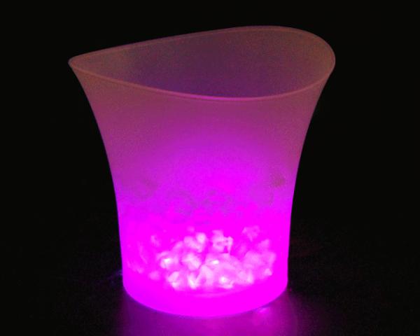 5L LED Ice bucket flashing ice box ice barrel  plastic cooler box with led light