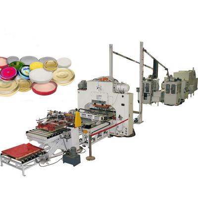 Automatic Customizable Twist Off Cap Machine , Tin Cap Making Machine