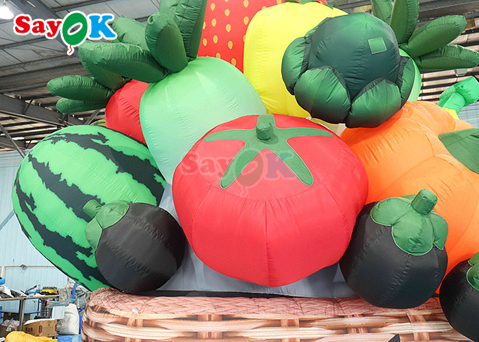 5 м высокие надувные фруктовые овощные деревья садовые растения воздушный шар для сцены садового парка