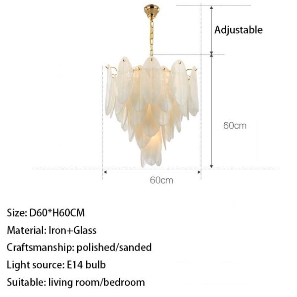 Nordic Modern Luxury Chandelier with Custom Pendant Lights and 3D Printing Pattern
