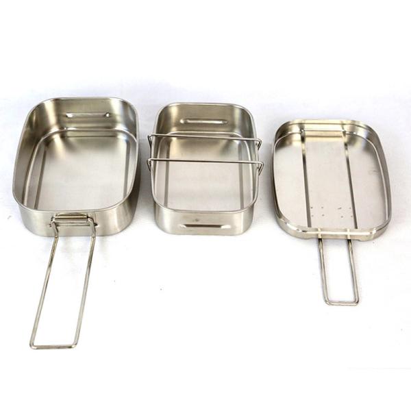Camouflage Camping Cooking Set SS 304 For Outdoor Field Cooking