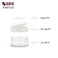 PETG003 Injection blanche vide Couleur personnalisée 100g 120g 150g 200g 250g Flip Cap Bocal en plastique avec échantillons gratuits en stock
