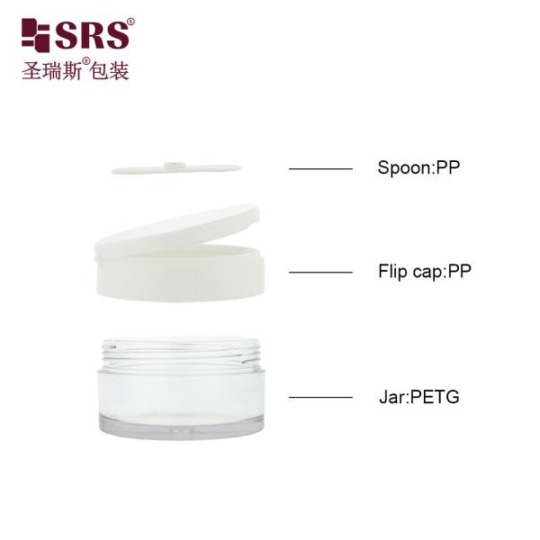 PETG003 100g 120g 150g 200g 250g Contenant en pot en plastique PETG transparent pour crème faciale et démaquillant corporel