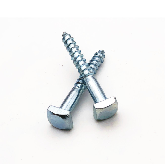 Цинк M6 покрыл винт квадратной головки деревянного винта прямоугольный