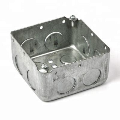 Surface Mounted Metal Conduit Box Customized Dimension Drawn Type
