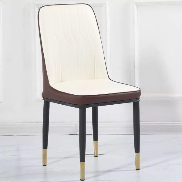 Minimalist Padded Restaurant Chairs Metal Makeup Chair Abrasion Resistance