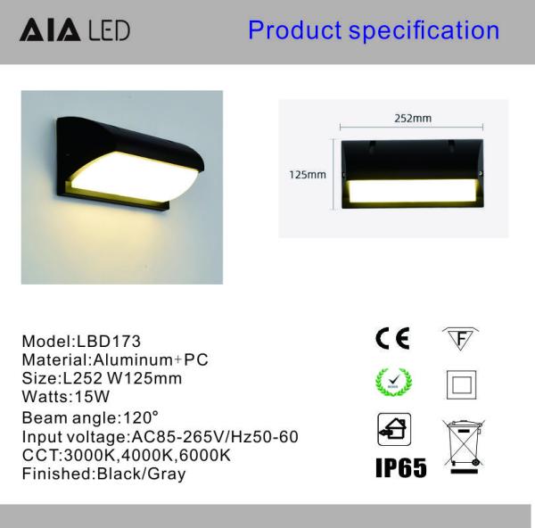 Exterior wall light modern minimalist corridor balcony staircase light highlight LED wall lamp garden light