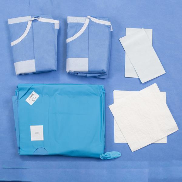 Nonwoven Disposable Sterile TUR Surgical Drape Pack For Urology Examination