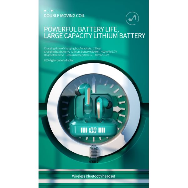 Положение боевой готовности наушников TWS 360hours игры FCC 400mAh беспроводное