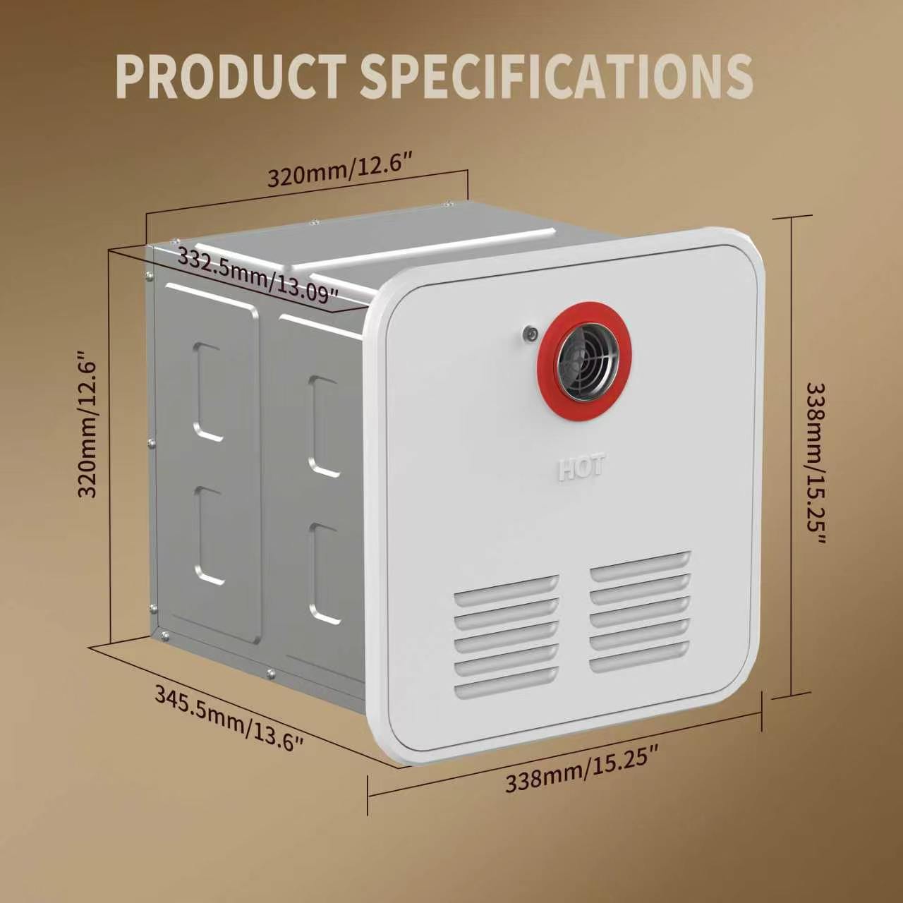 Mountain Travel RV Gas Water Heater for Off-Road Camper and Caravan Systems