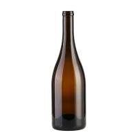 Satisfação do Cliente 500 ml/750 ml Ambar Garrafa de Vidro Vazia de Vinho com Cobertura