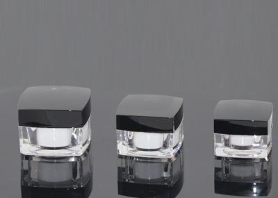 Square Shell Transparent Plastic Cream Containers For Lotions And Creams