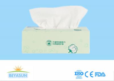 100% Cotton Custom Disposable Dry Wipes Free Chemical For Home / Hotel