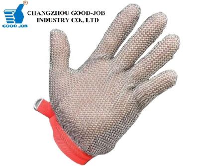 304 luvas de aço inoxidável de Ring Metal Mesh Butcher Cutting