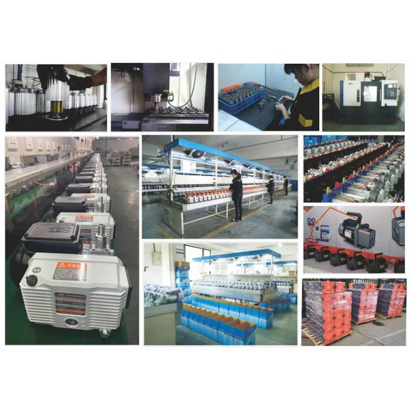 RS - 1.5 3 CFM Vacuum Pump Rotary Vane Single Stage Display Graph Pressure