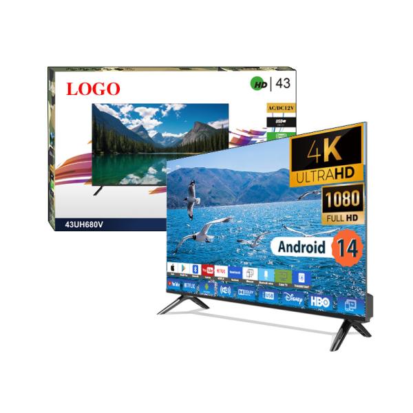 32 40 50 55 65 Inch LED Smart TV 2K 4K UHD Android Home Entertainment