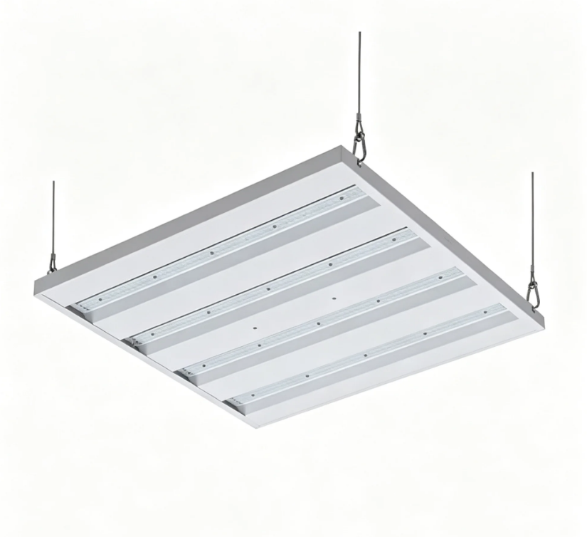 LED Panel Lights Stainless Steel Suspension Cable Hanging Kit Adjustable with Dual point Support