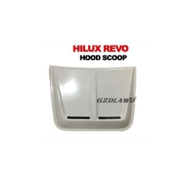 White Smooth Bonnet Car Hood Scoop Cover Air Vent For Toyota Hilux Revo
