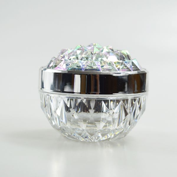 Style Luxury Empty 50g Acrylic Cosmetic Jar Shiny Cream Jar for SKIN CARE