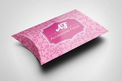 Gloss Art Paper Pillow Box Packaging CMYK Printing , Paper Pillow Box