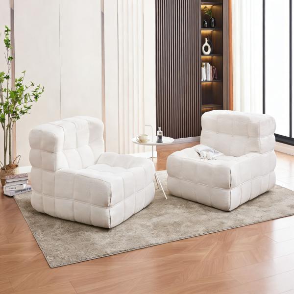 Luxury Modern Brown Vacuum Compression Sofa For Living Room Single 1 Seat Modular Sofa Couch