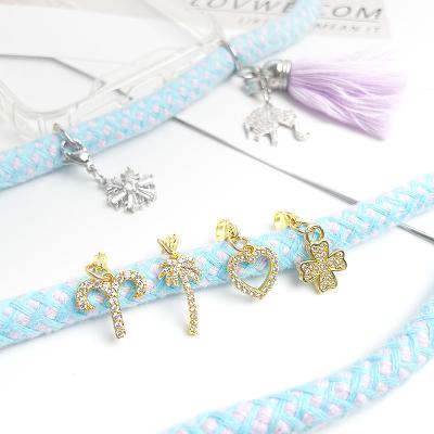 Number Animals Charms Gold Plated Pendant For Necklace Crossbody Phone Case
