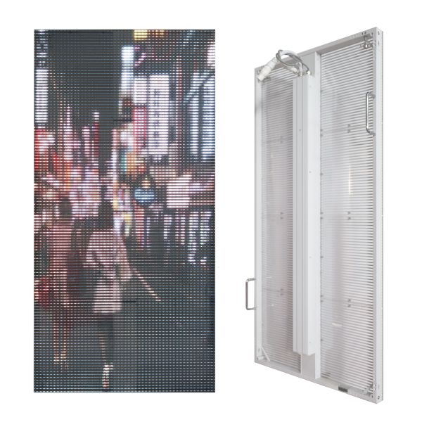 Transparent P 3.9 Fixed Full Color LED Display Panel Light Weight For Media Advertising