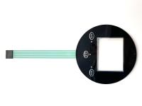 3 teclas LED Elétrico Custom Membrana Comutadores com conector Nicomatic