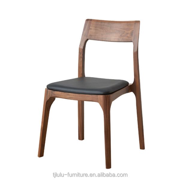 Modern Stacked Wooden Chair for Restaurant Dining Room Furniture Solid Wood Dining Chairs