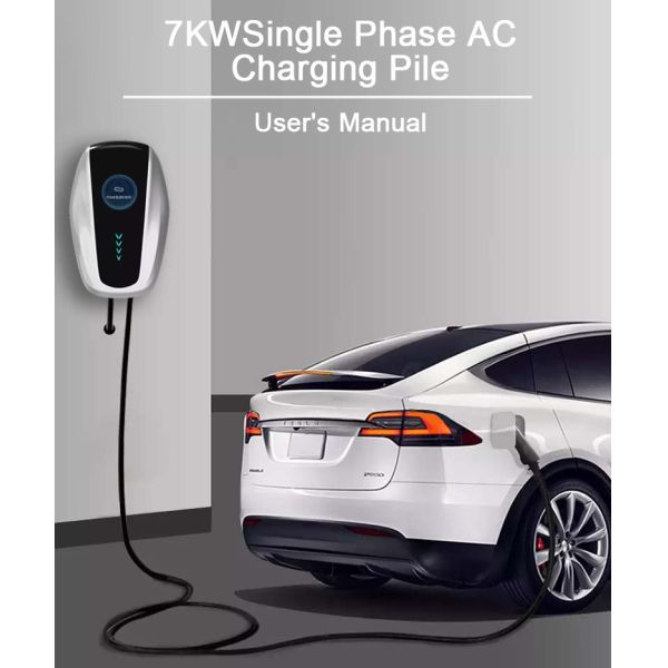 32A 7KW Car AC EV Charger New Energy Vehicle Charging Pile APP Control Home