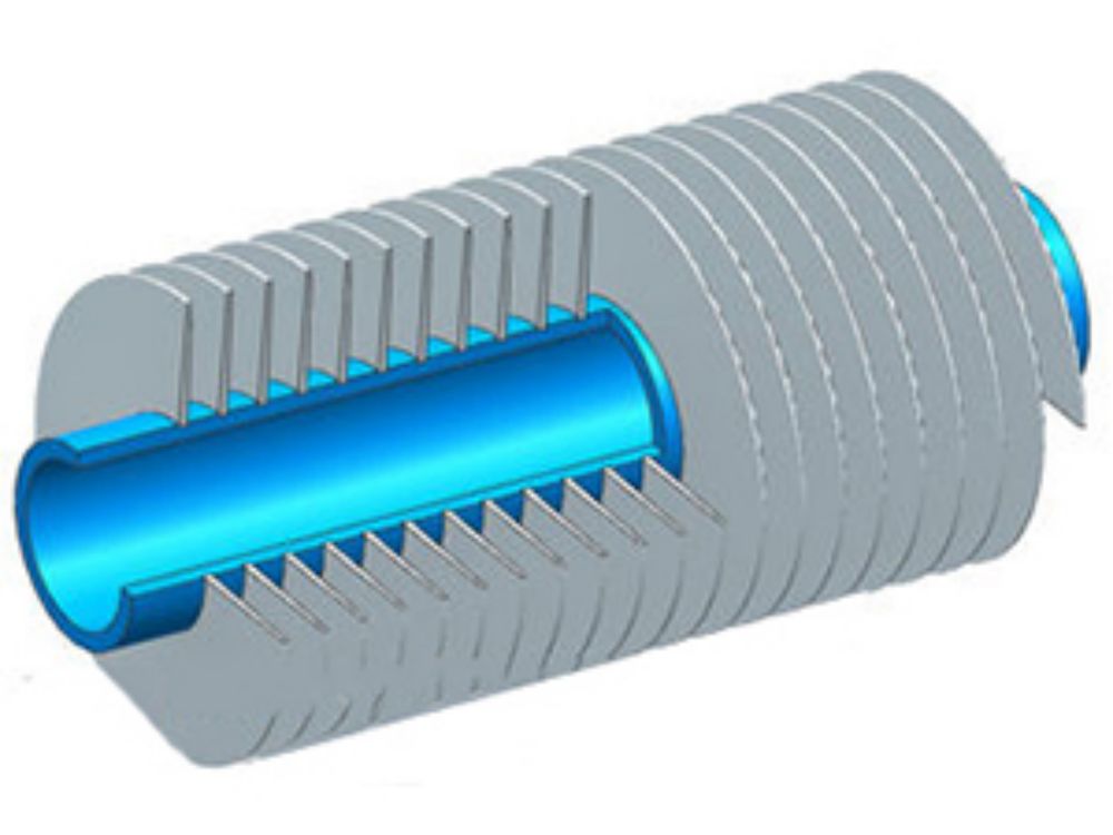Aluminum Finned Tube DELLOK Специализированная встроенная трубка для компрессорных охладителей