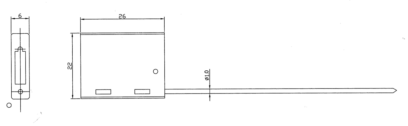 Pull Tight Locking Mechanism Cable Security Seal with 1.0 KN Tensile Strength and Aluminium Alloy Galvanized Steel Wire