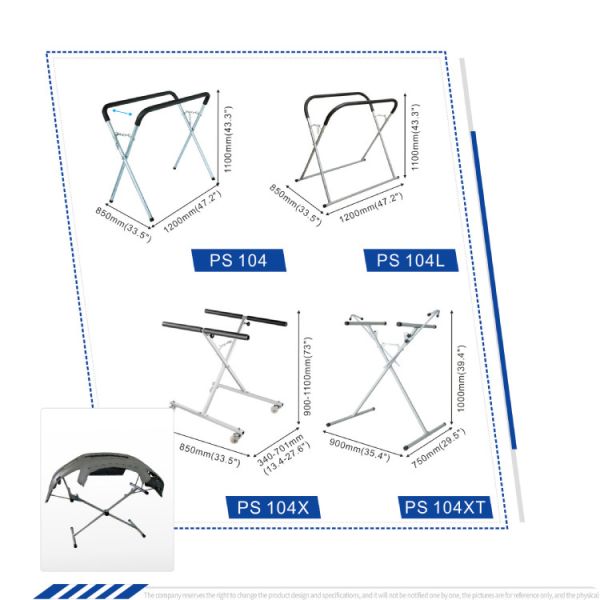 Bastidor de pintura de coches utilizado en cabinas de pintura para talleres de carrocería.