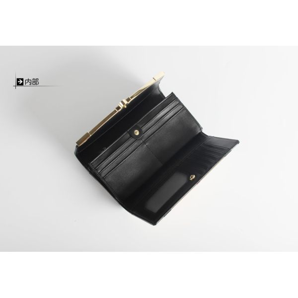 Ms. leather wallet plaid wallet new European and American fashion patent leather wallet long section of high-capacity