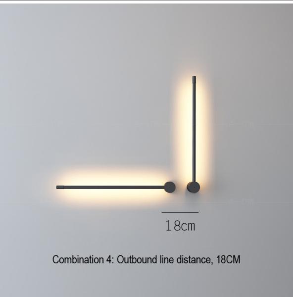 Personality creative Minimalist wall lamp tube wall sconce For corridor Bedroom Kitchen Dining room (WH-OR-08)