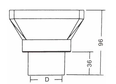 Plastic 1.5 Inch Above Ground Pool Overflow