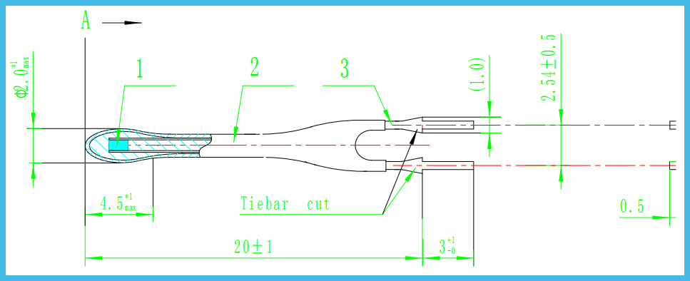 100k 4200 Power NTC Thermistor Epoxy Resin Negative Temperature Coefficient Sensor