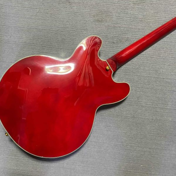 Custom Gibson ES-335 Style Semi-Hollow Jazz Electric Guitar with Bigsby