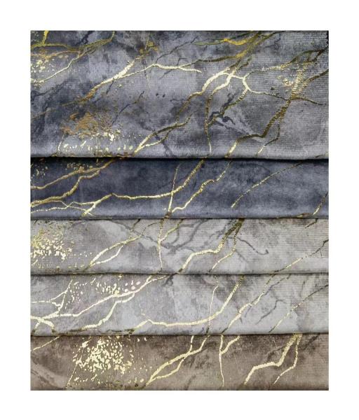 100% Polyester Knitted Foil Print Fabric Tear Resistant For Sofa Textile